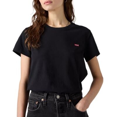 Levis The Perfect Tee, T-Shirt Donna, Mineral Black, L Levis The Perfect Tee, T-Shirt Donna, Mineral Black, L