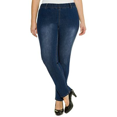 Ulla Popken Jeggings Denim K M.gürtelschlaufen-Jeans Skinny Donna Blau (Fashion Denim 94) W46 Ulla Popken Jeggings Denim K M.gürtelschlaufen-Jeans Skinny Donna Blau (Fashion Denim 94) W46