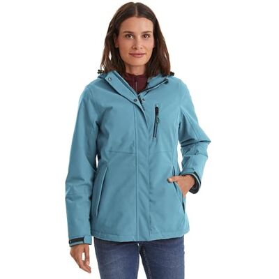 Killtec Kow 140 Wmn Jckt Giacca funzionale con cappuccio staccabile con zip Donna, azzurro, 42 Killtec Kow 140 Wmn Jckt Giacca funzionale con cappuccio staccabile con zip Donna, azzurro, 42