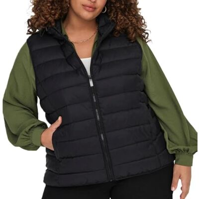 Only Carnew Tahoe Hood Waistcoat Otw Noos Gilet Trapuntato, da Donna, Colore: Nero, M-46/48, Nero, M Only Carnew Tahoe Hood Waistcoat Otw Noos Gilet Trapuntato, da Donna, Colore: Nero, M-46/48, Nero, M