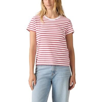 Levis Perfect Tee Emily Stripe Bright White Ur Levis Perfect Tee Emily Stripe Bright White Ur