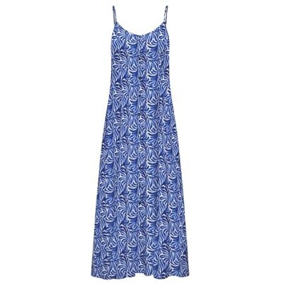 Only Onlnova Life Vis Gigi Long Dress AOP, Blu Palace Blue, L Only Onlnova Life Vis Gigi Long Dress AOP, Blu Palace Blue, L