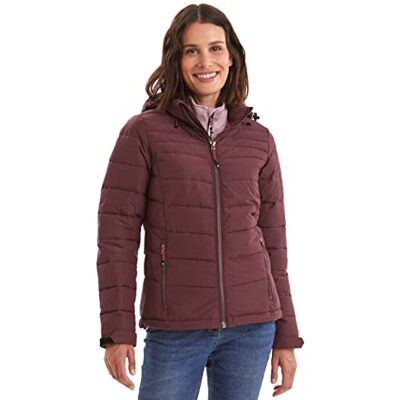 Killtec Wmn Giacca da donna trapuntata, effetto piumino con cappuccio rimovibile, Donna, , prugna, 36 Killtec Wmn Giacca da donna trapuntata, effetto piumino con cappuccio rimovibile, Donna, , prugna, 36