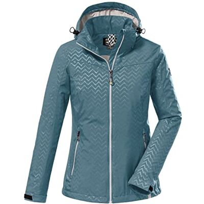 Killtec Women's Giubbotto softshell con cappuccio staccabile con zip KOS 176 WMN SFTSHLL JCKT, aqua, 42, Killtec Women's Giubbotto softshell con cappuccio staccabile con zip KOS 176 WMN SFTSHLL JCKT, aqua, 42,