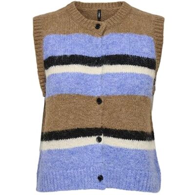 Only Onlkallie Sl Button Vest KNT Gilet da donna, Cocco tostato., S Only Onlkallie Sl Button Vest KNT Gilet da donna, Cocco tostato., S