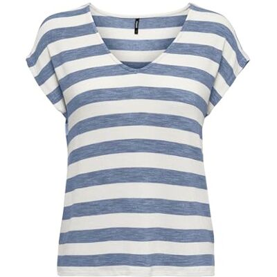 Only Onllira Life S/S V-Neck Top Jrs T-Shirt, Infinity, XL Donna Only Onllira Life S/S V-Neck Top Jrs T-Shirt, Infinity, XL Donna