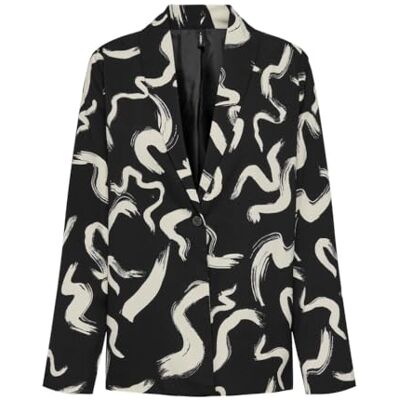 Only Onlnova Life Vis L/S PIMO Blazer AOP, Black/AOP:592 Charm Boho, XS Only Onlnova Life Vis L/S PIMO Blazer AOP, Black/AOP:592 Charm Boho, XS