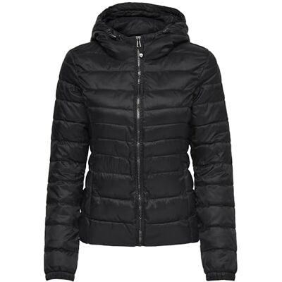 Only Tahoe Hood Jacket OTW Noos Giacca Donna, Nero (Black), 46 Large Only Tahoe Hood Jacket OTW Noos Giacca Donna, Nero (Black), 46 Large