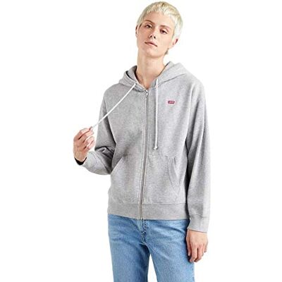 Levis Standard Zip Sweatshirt, Felpa con cappuccio Donna, Starstruck Grigio Mélange, XS Levis Standard Zip Sweatshirt, Felpa con cappuccio Donna, Starstruck Grigio Mélange, XS
