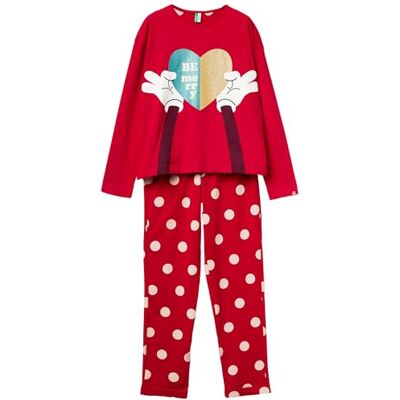 United Colors Of Benetton Pig(Maglia+Pant) Set di Pigiama, Rosso, S Donna United Colors Of Benetton Pig(Maglia+Pant) Set di Pigiama, Rosso, S Donna