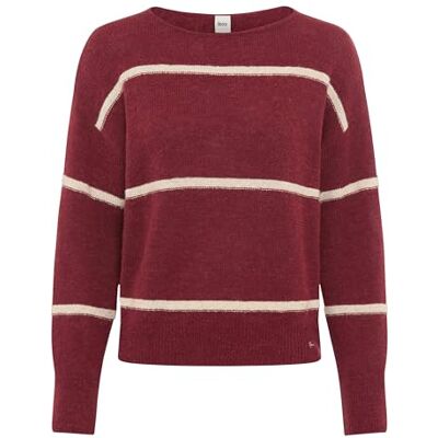 BRAX Style.Lisa Lightweight Alpaca Sequins Stripe Pullover, 40 Mulberry, Donna BRAX Style.Lisa Lightweight Alpaca Sequins Stripe Pullover, 40 Mulberry, Donna