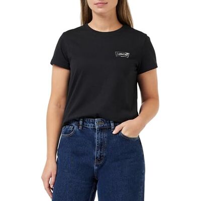 Levis The Perfect Tee, T-Shirt Donna, Batwing Outline Caviar, XXS Levis The Perfect Tee, T-Shirt Donna, Batwing Outline Caviar, XXS