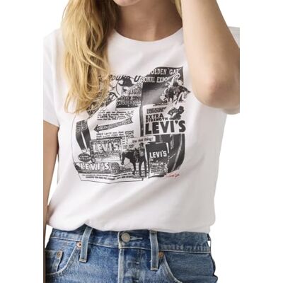 Levis The Perfect Tee Zine Cowboy Grid Bright Levis The Perfect Tee Zine Cowboy Grid Bright
