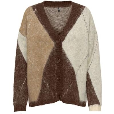 Only Onlnoeme Jq LS Life Cardi V-Neck Knt, Castagna, S Only Onlnoeme Jq LS Life Cardi V-Neck Knt, Castagna, S