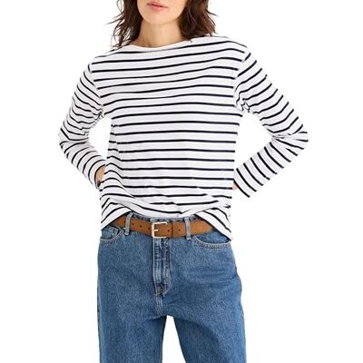 Dockers tè da Donna Boatneck, Navy Blazer Stripe, S Dockers tè da Donna Boatneck, Navy Blazer Stripe, S