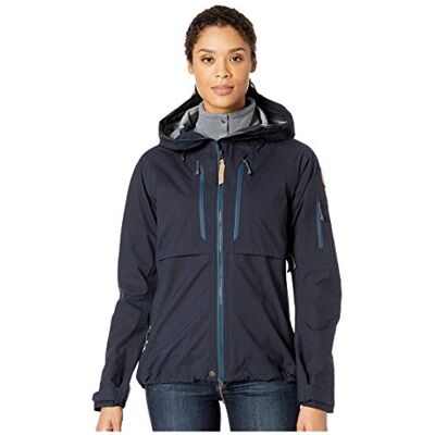 Fjällräven Keb Eco-Shell Jacket W, Giacca Donna, Blu (Dark Navy), XXS Fjällräven Keb Eco-Shell Jacket W, Giacca Donna, Blu (Dark Navy), XXS