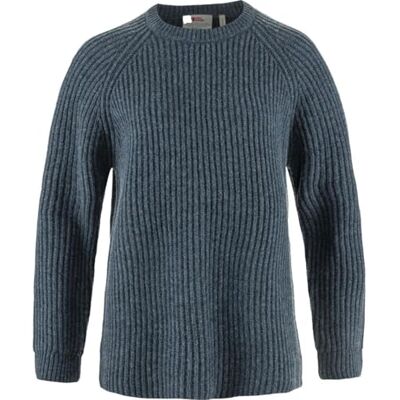 Fjällräven 14600183-560 Övik Rib Sweater W Maglia Lunga Donna Navy Taglia XL Fjällräven 14600183-560 Övik Rib Sweater W Maglia Lunga Donna Navy Taglia XL