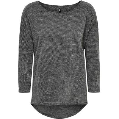 Only Onlalba 3/4 Top Jrs Noos T-shirt, Grigio (Dark Grey Melange Dark Grey Melange), M Donna Only Onlalba 3/4 Top Jrs Noos T-shirt, Grigio (Dark Grey Melange Dark Grey Melange), M Donna