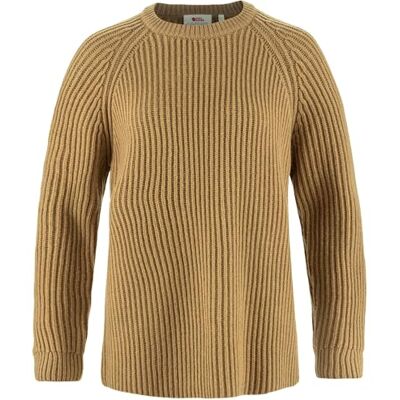 Fjällräven 14600183-232 Övik Rib Sweater W Maglia Lunga Donna Buckwheat Brown Taglia XL Fjällräven 14600183-232 Övik Rib Sweater W Maglia Lunga Donna Buckwheat Brown Taglia XL