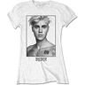 Justin Bieber T-Shirt # S White Femmina # Sorry Ladies