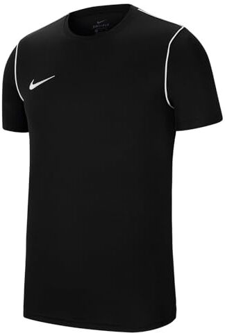 Nike Y Nk Dry Park20 Top Ss, Maglietta a Maniche Corte Unisex bambini, Nero (Black/White/White), XS