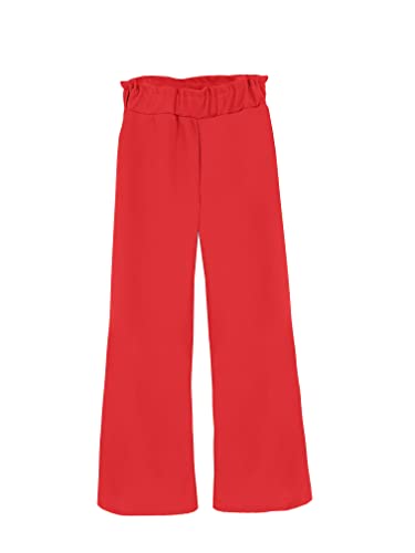 JOPHY & CO. Pantalone Bambina Zampa Larga (cod. 8676) (10 Anni, Rosso Palazzo)