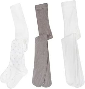 Chicco Set di collant di caldo cotone, Calze Bambine e ragazze, Bianco, 5-6 anni (pacco da 3)