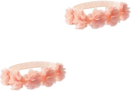 ERINGOGO 2 Pz Accessori Per Per Bambini Tiara Copricapo Da Bambina Copricapo Per Bambini Fasce Per a Versione Coreana Neonata Per Rosa