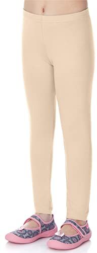 Merry Style Leggings Lunghi Bambina e Ragazza MS10-130 (Beige, 140 cm)