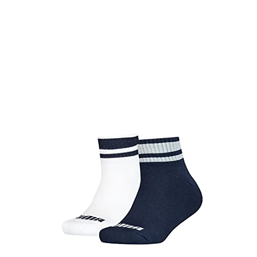 Puma Quarter, Calzini Unisex Bambini e ragazzi, Blu/Bianco, 31-34