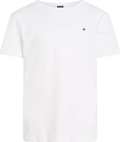 Tommy Hilfiger BOYS BASIC CN KNIT S/S, Maglietta, Bambini e ragazzi, Bright White, 5