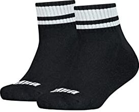 Puma Quarter, Calzini Unisex Bambini e ragazzi, Nero, 35-38