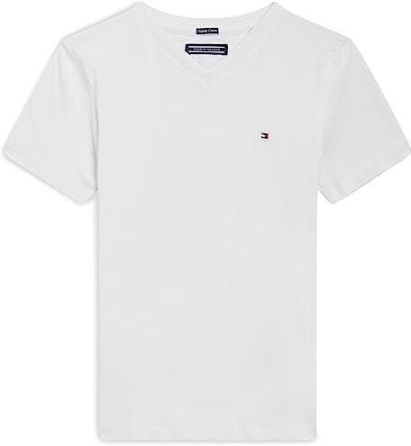 Tommy Hilfiger T-shirt Maniche Corte Bambino Scollo a V, Bianco (Bright White), 12 Mesi