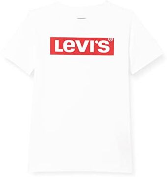 Levis Lvb Short Sleeve Graphic Tee Shirt Bambini e Ragazzi, Bianco, 12 anni