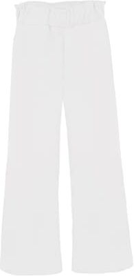 JOPHY & CO. Pantalone Bambina Zampa Larga (cod. 8676) (14 Anni, Bianco Palazzo)