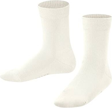 Falke Family K SO cotone sostenibile tinta unita 1 paio, Calzini Unisex Bambini, Bianco (Off-White 2040) nuovo ecologico, 35-38