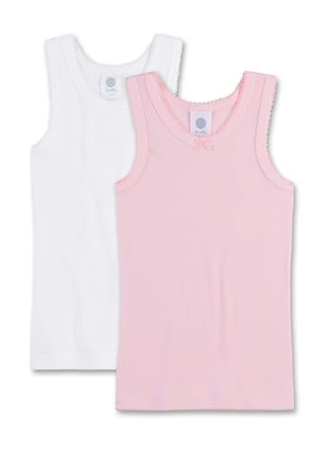 Sanetta 333369 T-Shirt, Colore: Rosa, 104 (Pacco da 2) Bambine e Ragazze