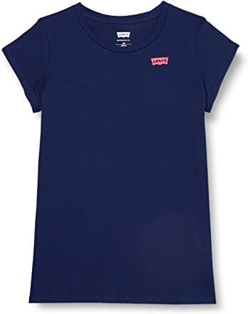 Levis LVG SS BATWING TEE, T-shirt Bambine e ragazze, Blu Medievale, 12 anni