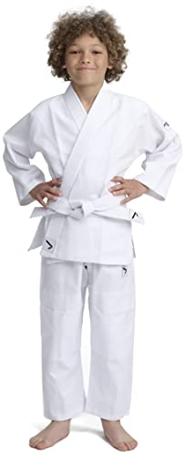 IPPONGEAR Beginner 2, Tuta da Judo Unisex-Youth, Bianco, 150