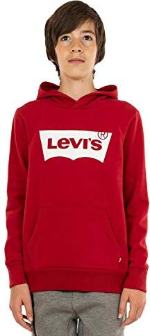 Lvb Batwing Screenprint Hoodie, Felpa con Cappuccio Bambini e ragazzi, Rosso (Levis Red/ White), 6 anni