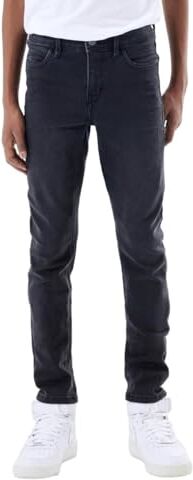 NAME IT Nkmsilas Xslim Jeans 2002-tx Noos Jeans, Nero (Black Denim), 116 Bambini e ragazzi