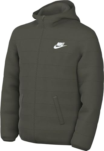 Nike K NSW LOW SYNFL HD JKT Giacca Unisex Bambino CARGO KHAKI/CARGO KHAKI/WHITE Taglia L