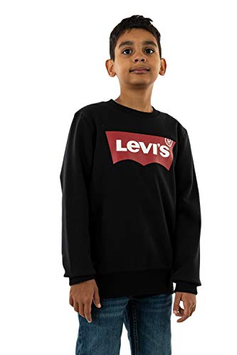 Levis Lvb Batwing Crewneck, Felpa Bambini e ragazzi, Nero (Black), 6 anni