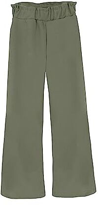 JOPHY & CO. Pantalone Bambina Zampa Larga (cod. 8676) (10 Anni, Militare Palazzo)