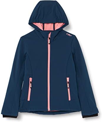 CMP Giacca Kid G con cappuccio fisso, Blue Ink, 176 Unisex Bambini e ragazzi