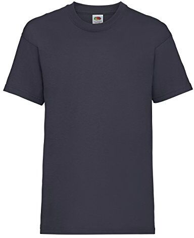 Fruit of the Loom T-shirt a maniche corte bambino (confezione da 2), Blu oltremare, 7-8 Anni