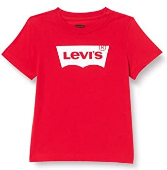 Levis Lvb Batwing Tee T-Shirt, Rosso (Super Red), 8 Anni Bambini e Ragazzi