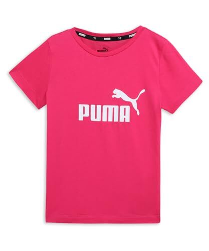 Puma Ess Logo Tee G, T-shirt Bambine e ragazze, Garnet Rose, 152