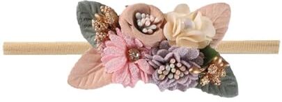 AMPUTEE Fascia for fiori artificiali for ragazzi e ragazze Fascia for capelli in nylon elasticizzato for foulard for fotografia for bambini (Color : 8)