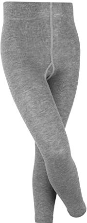 Falke Family K LE cotone sostenibile tinta unita 1 pezzo, Leggings Unisex Bambini, Grigio (Light Grey 3400) nuovo ecologico, 122-128